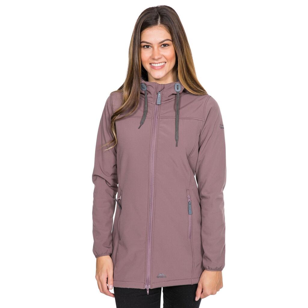 Womens/Ladies Kristen Longer Length Hooded Waterproof Jacket (Dusty Heather)