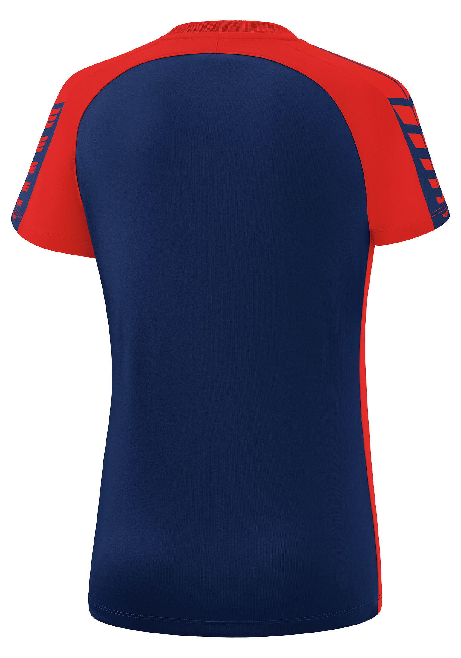 Erima Six Wings T-Shirt Dames - New Navy / Rood 6/7