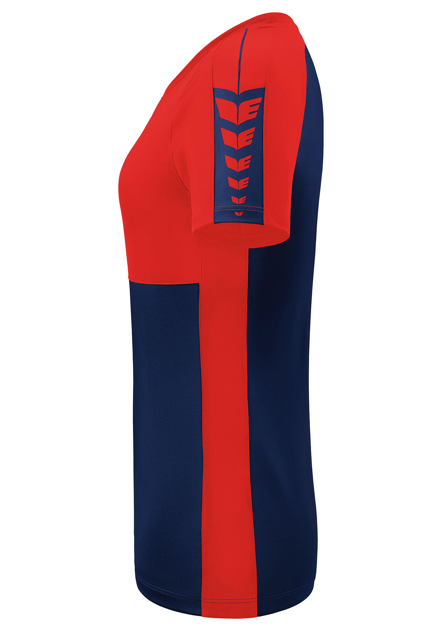 Erima Six Wings T-Shirt Dames - New Navy / Rood 7/7