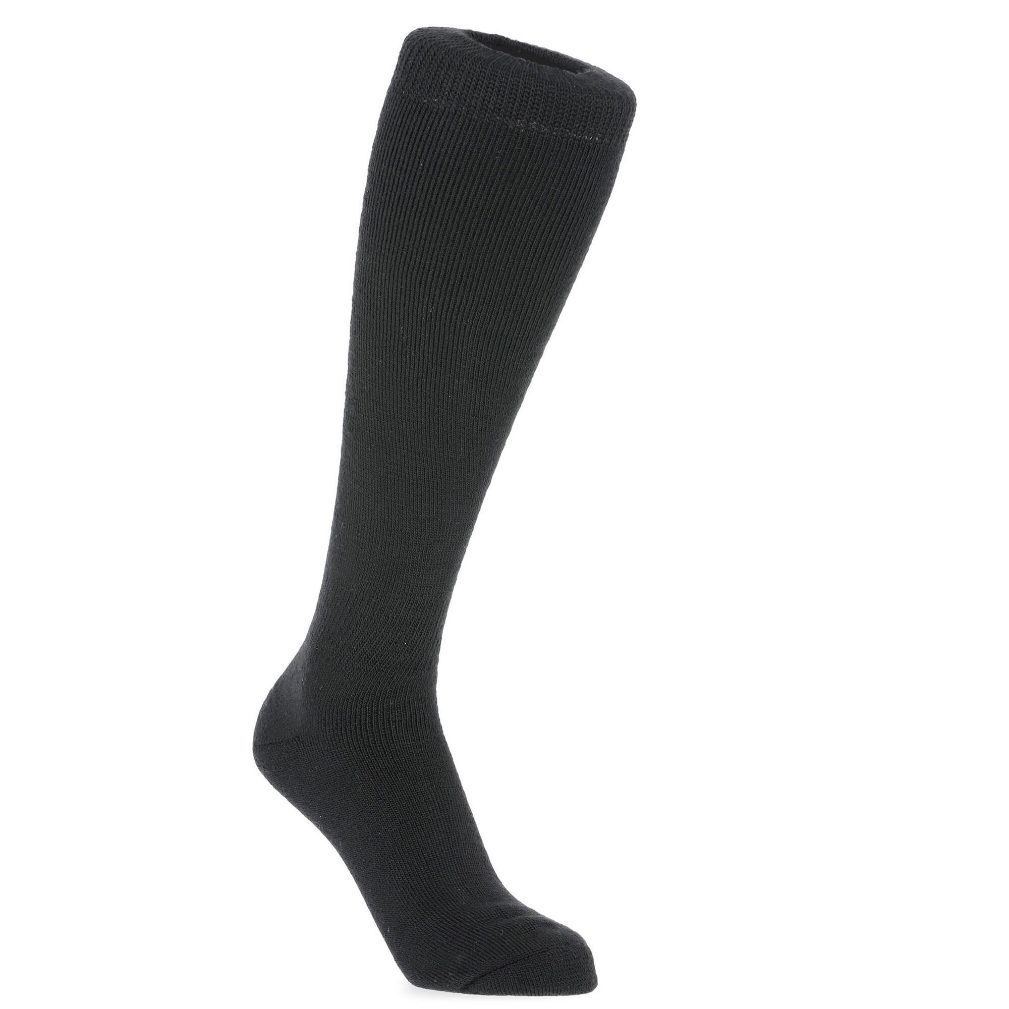Adults Unisex Tech Luxury Merino Wool Blend Ski Tube Socks (Black) 2/5