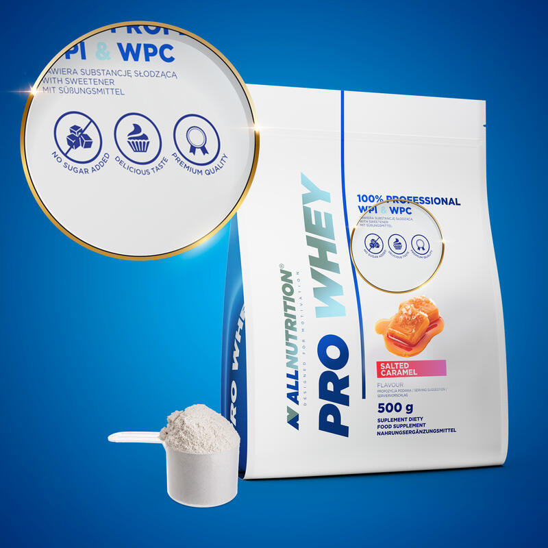 Odżywka białkowa PRO WHEY WPC +WPI 500g Lody truskawkowe