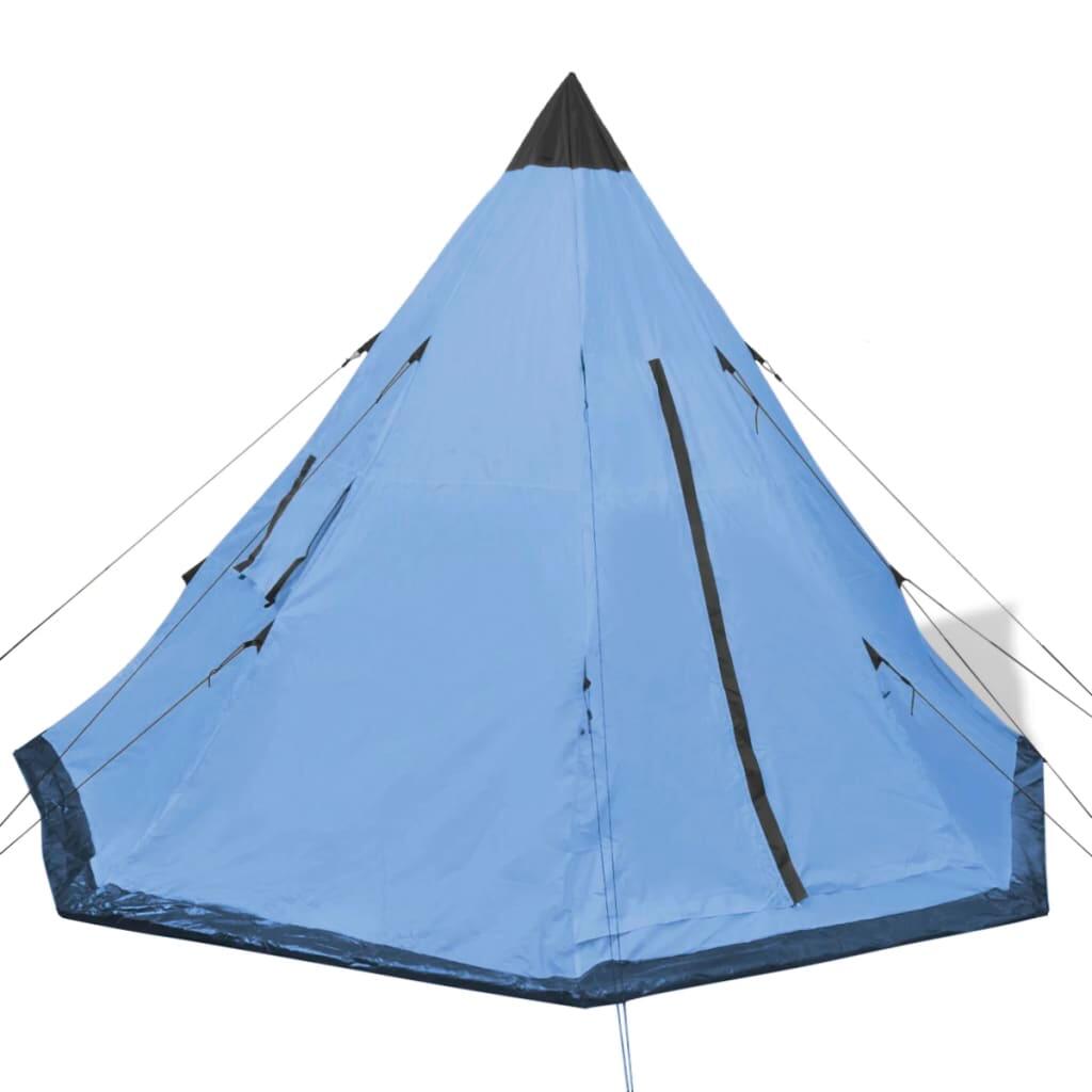 Vidaxl Tente Tipi 4 Personnes - Bleu 2/7