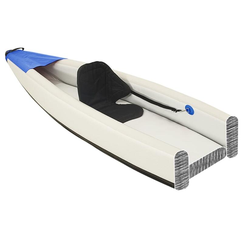 Kayak insuflável 424x81x31 cm poliéster azul