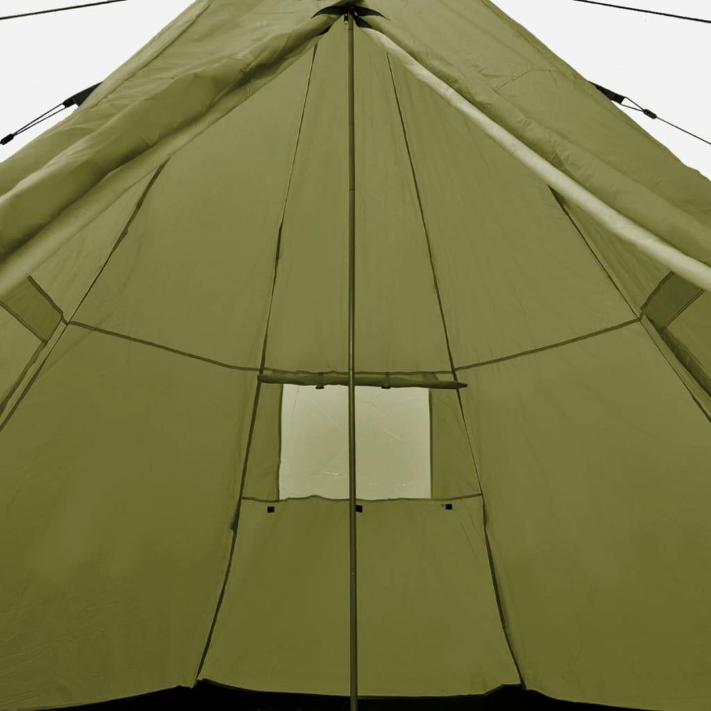 Vidaxl 4-Personen Tipi Zelt in Olivgrün 4/7