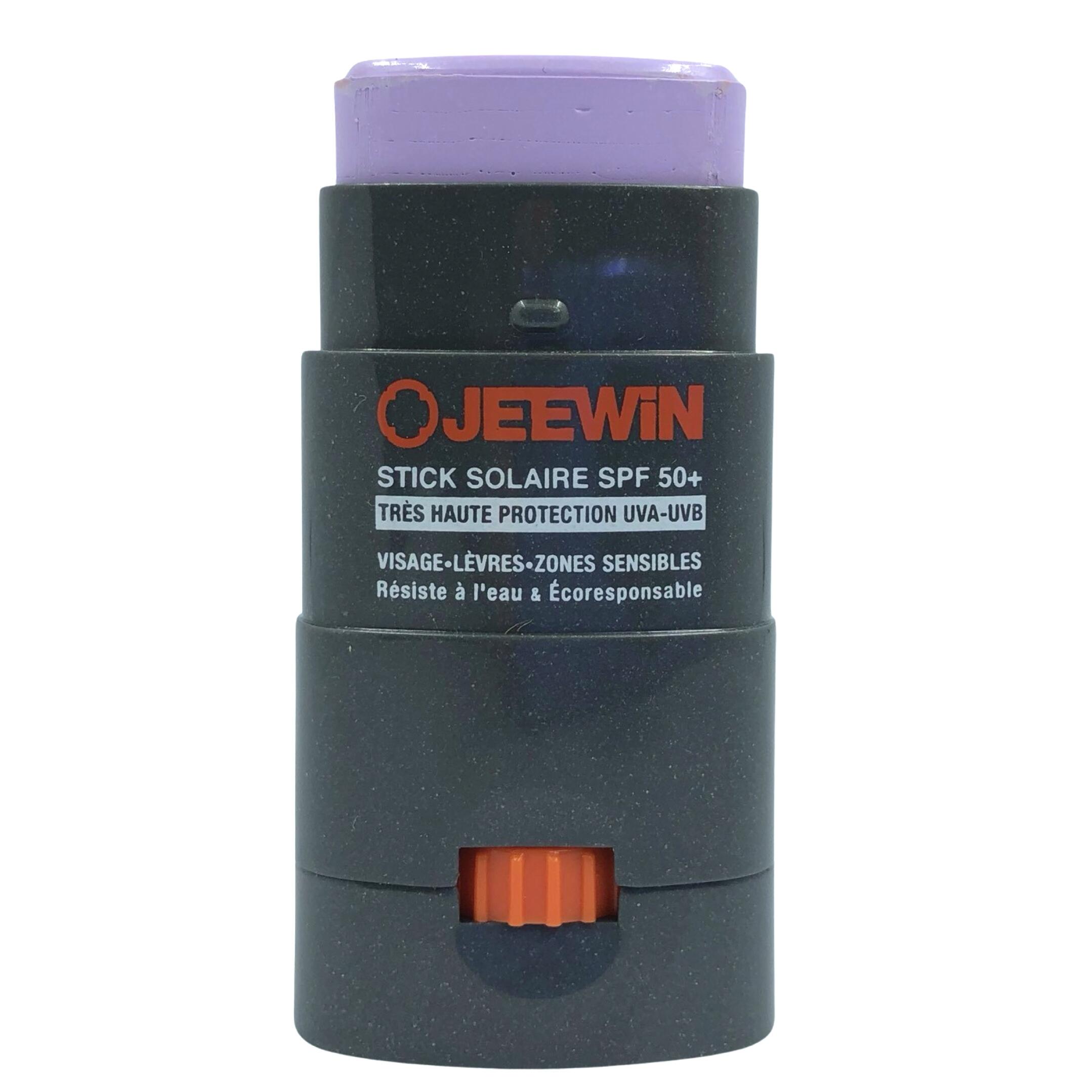 Jeewin - Stick Solaire Coloré Spf50+ Visage&lèvres Waterproof Reefsafe Mauve (12g) - Stick Lèvre - 12 G - Decathlon