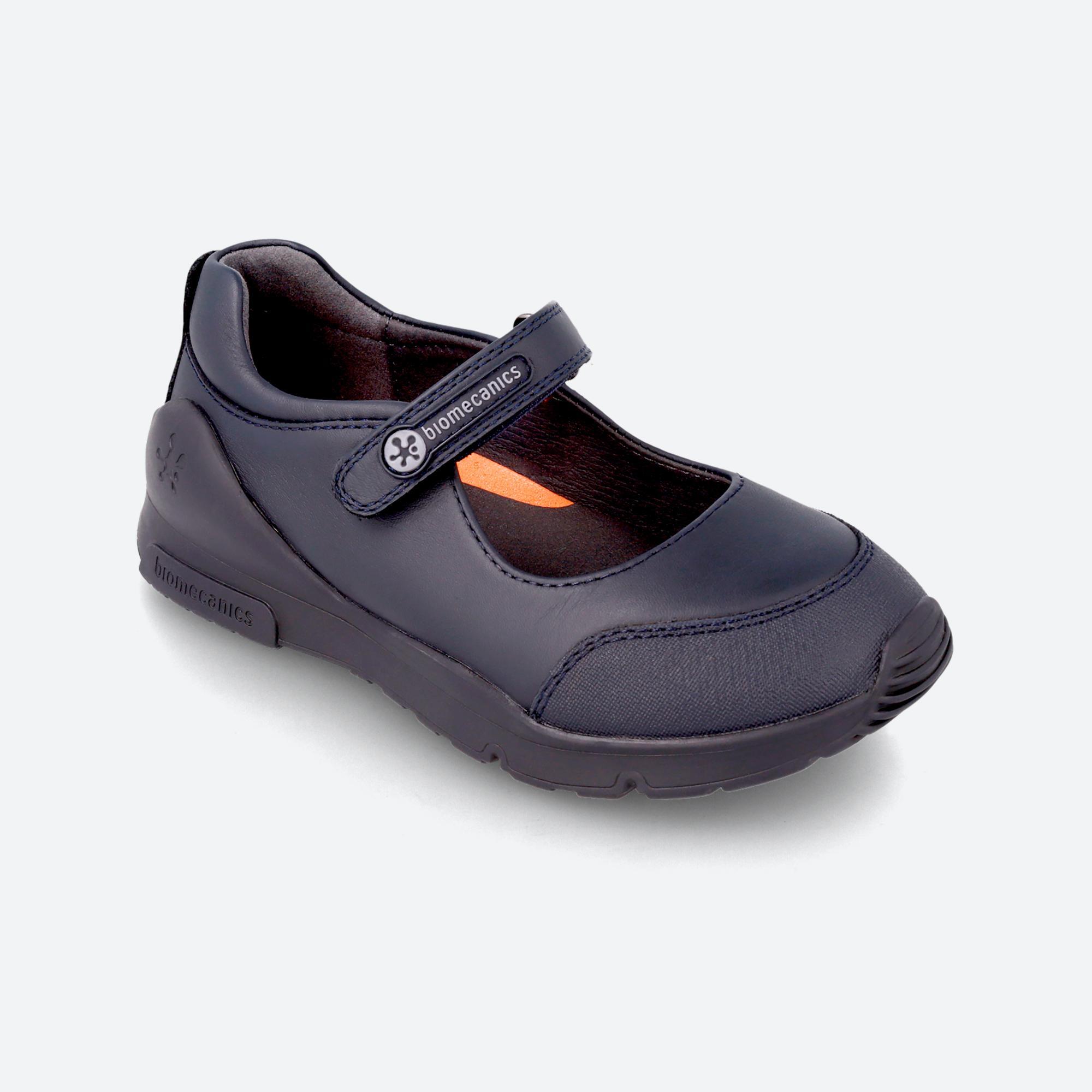 Sapatos de Colégio Menino Biomecanics 231010B Azul-marinho Fecho Adesivo 4/5