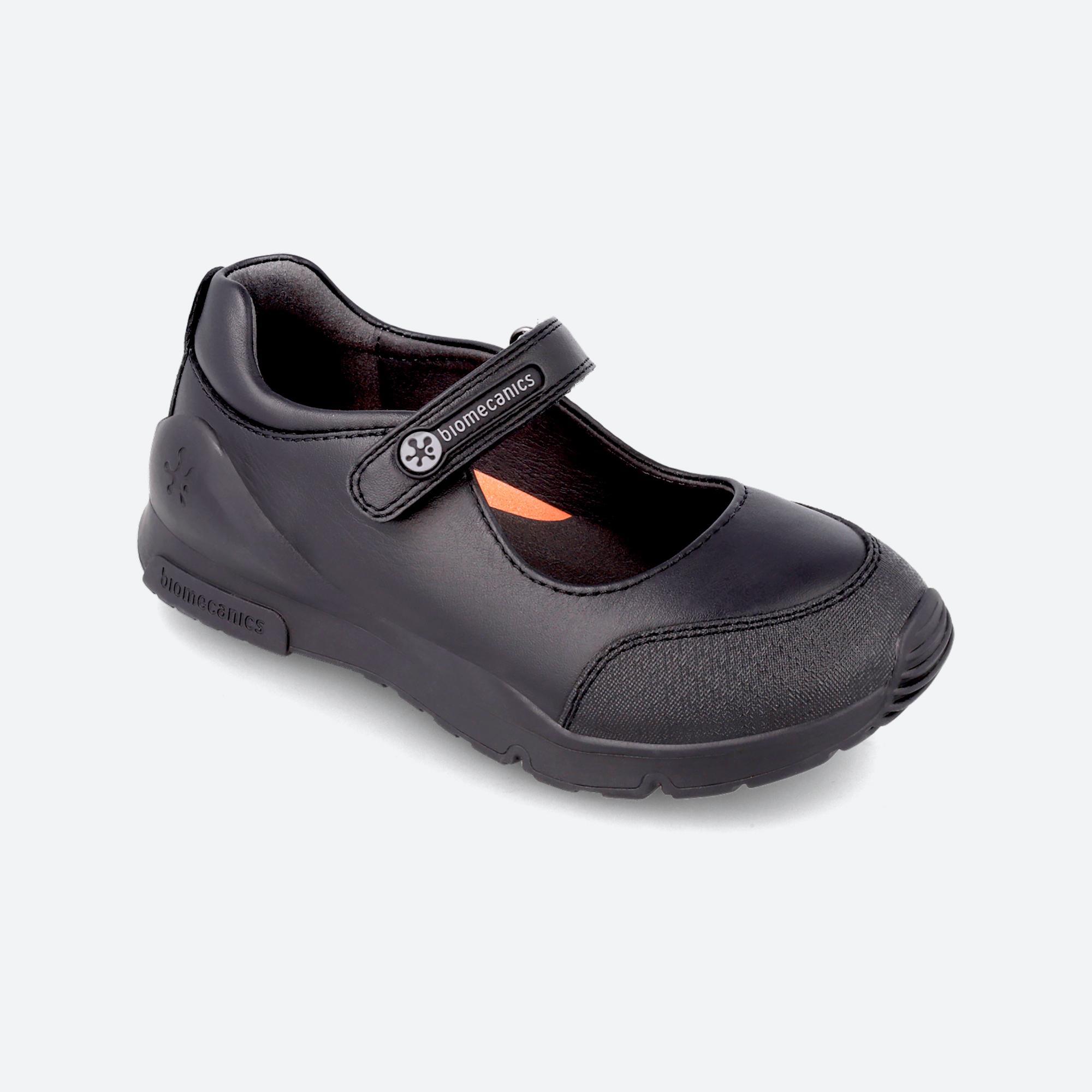Sapatos de Colégio Menino Biomecanics 231010A em Preto Fecho Adesivo 4/5