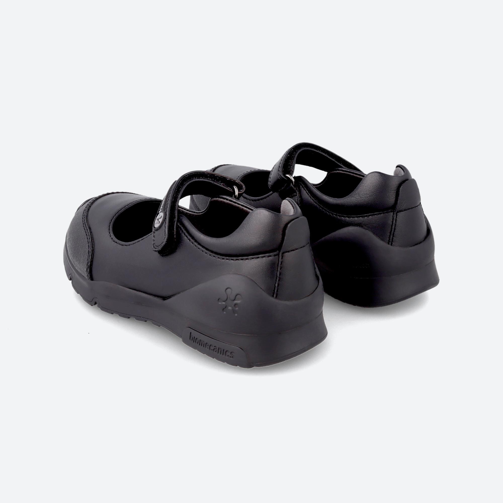 Sapatos de Colégio Menino Biomecanics 231010A em Preto Fecho Adesivo 3/5
