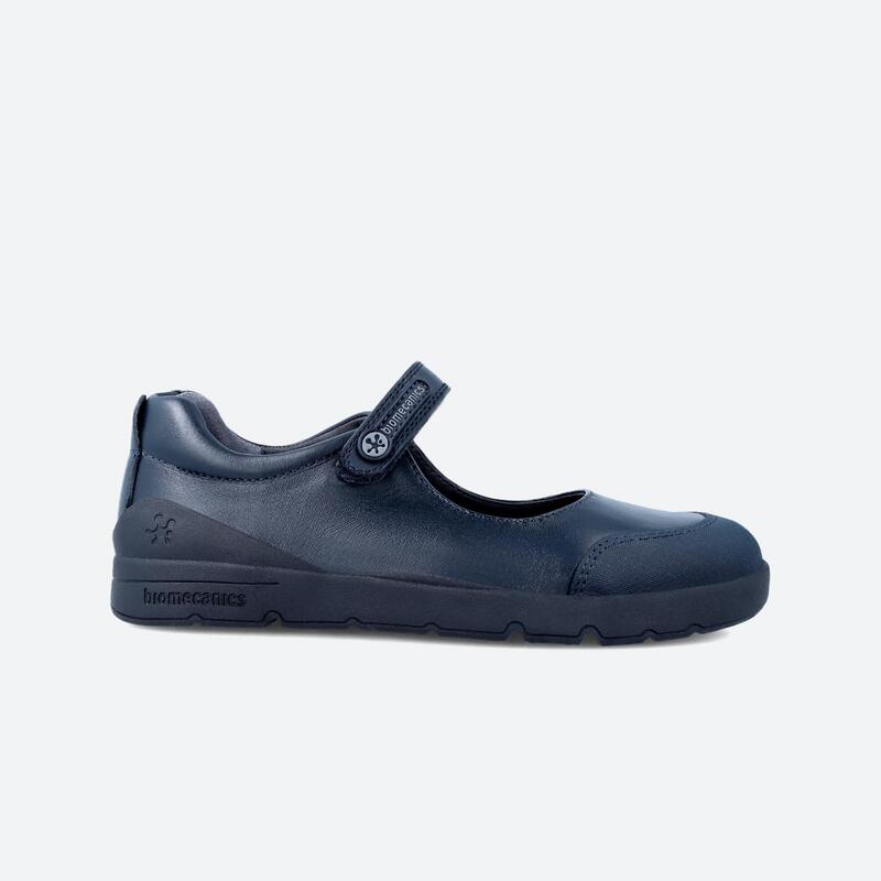 Sapatos de Colégio de Menino Biomecanics 231015B Azul-marinho com Velcro