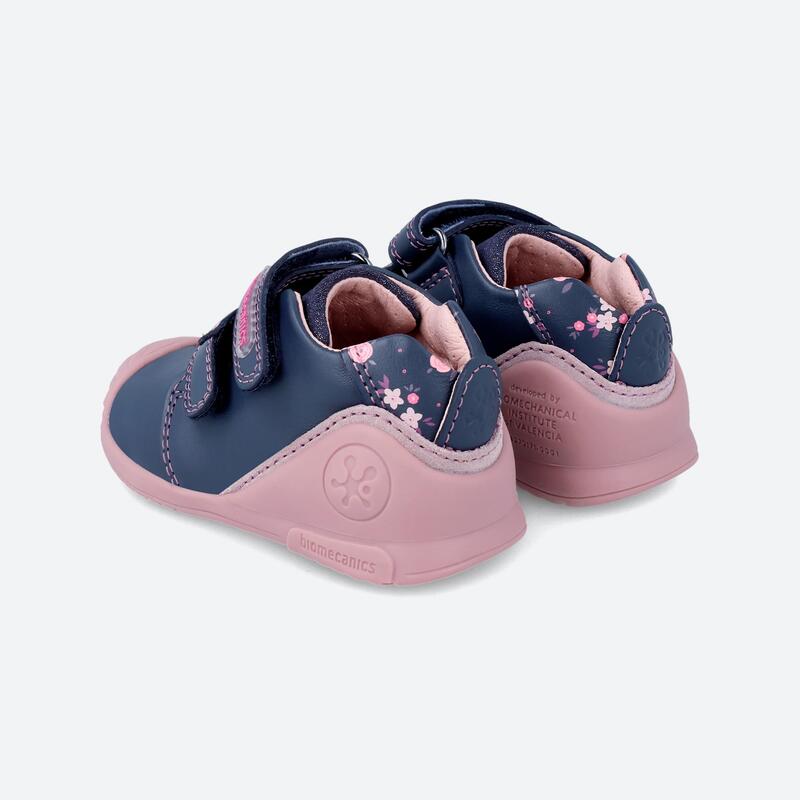 Zapatillas Deportivas Caminar Niños Biomecanics 231102A Azules Cierre Adherente