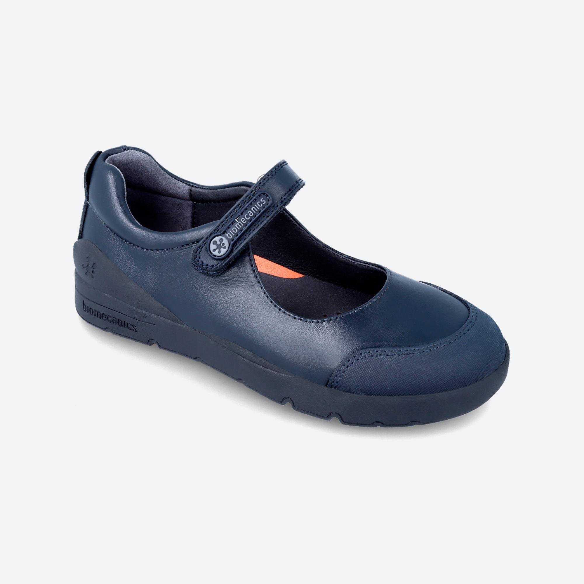 Sapatos de Colégio Menino Biomecanics 231015B Azul-marinho Fecho Adesivo 4/5