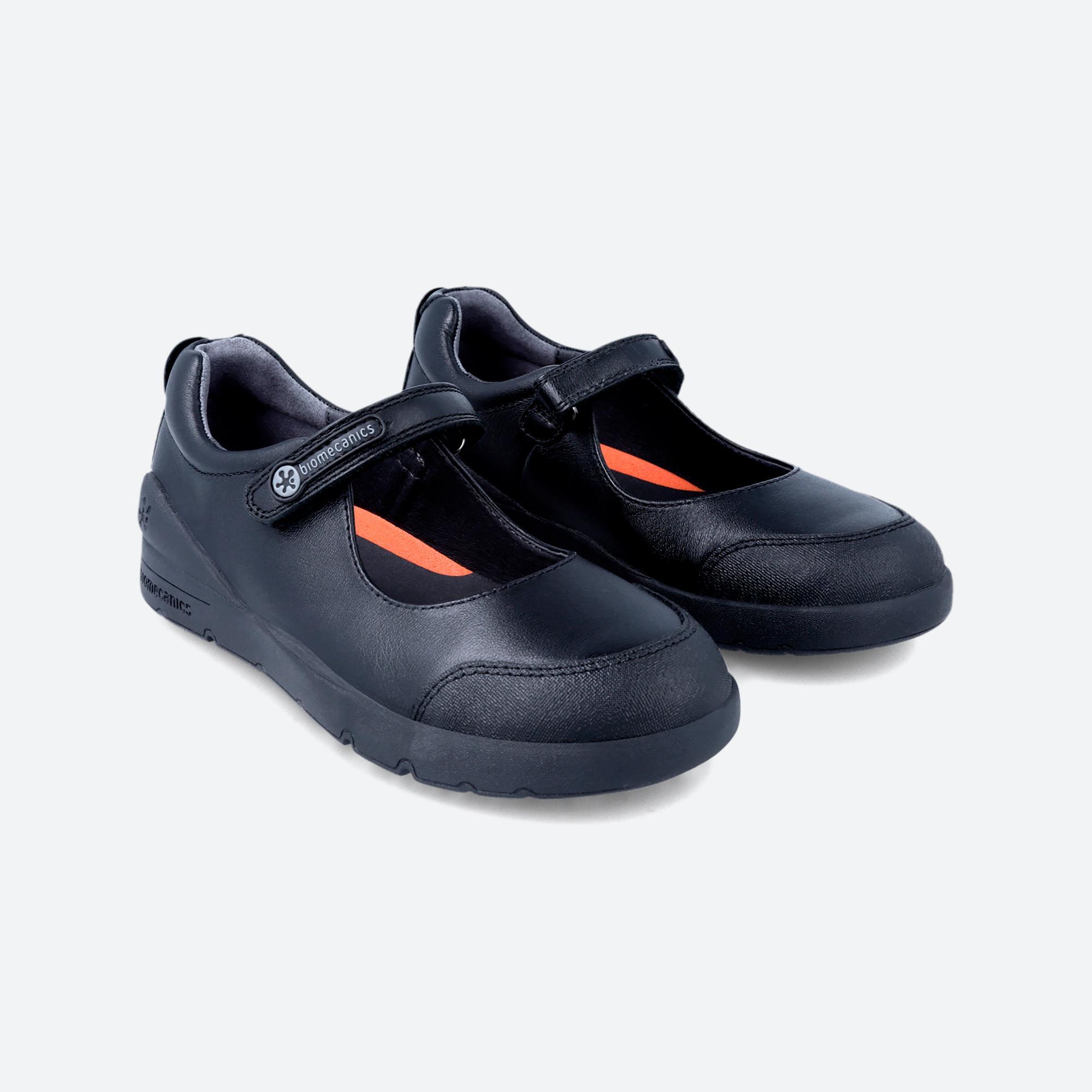 Sapatos de Colégio Menino Biomecanics 231015A em Preto Fecho Adesivo 2/5