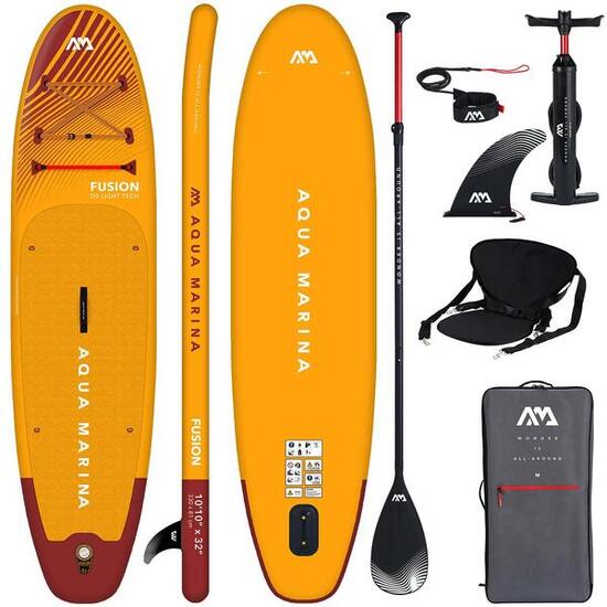 AQUA MARINA FUSION Tavola SUP gonfiabile Stand Up Paddle con sedile da kayak