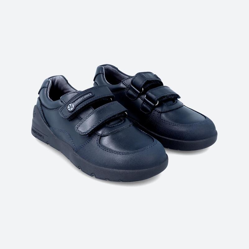 Sapatos de Colégio de Menino Biomecanics 231016B Azul-marinho com Velcro