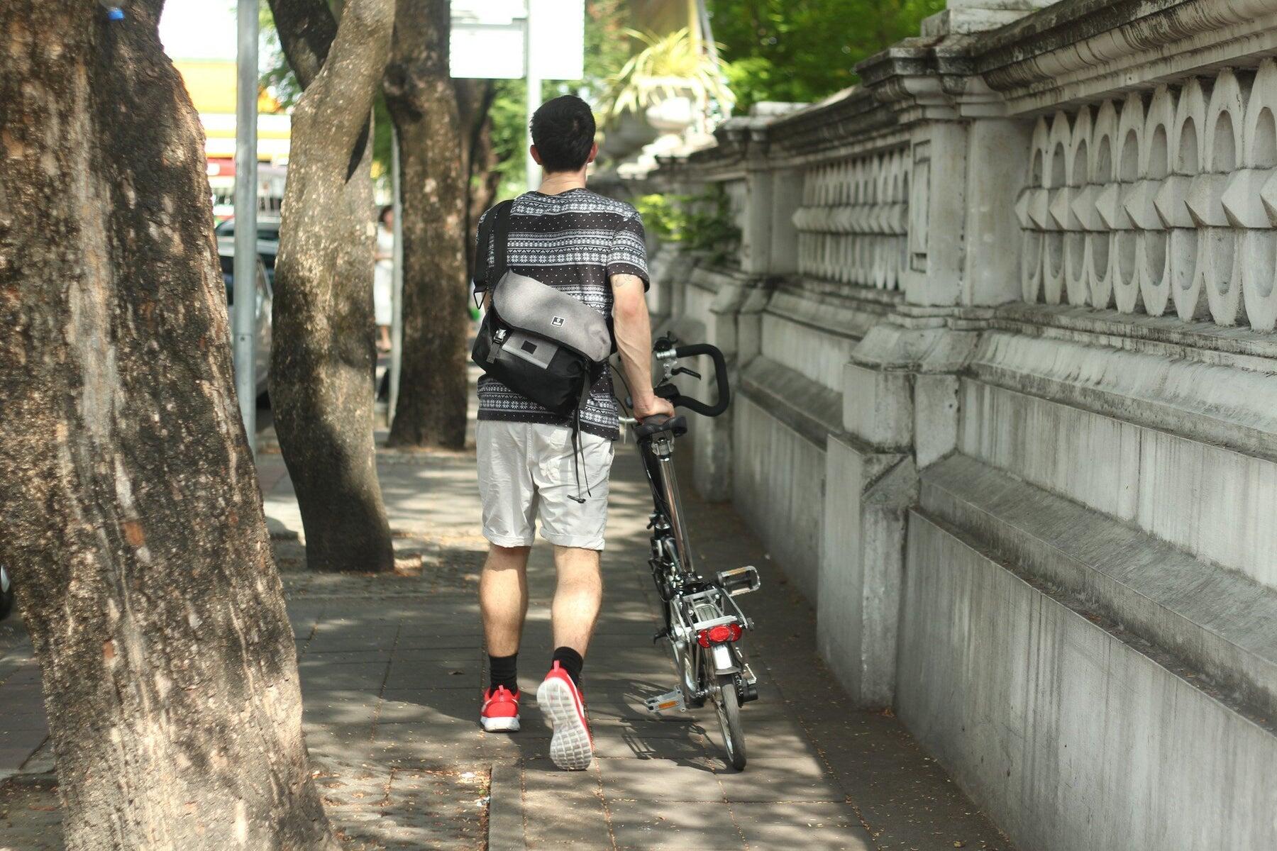 Bolsas lateral para bicicletas Brompton Vincita. 2/3