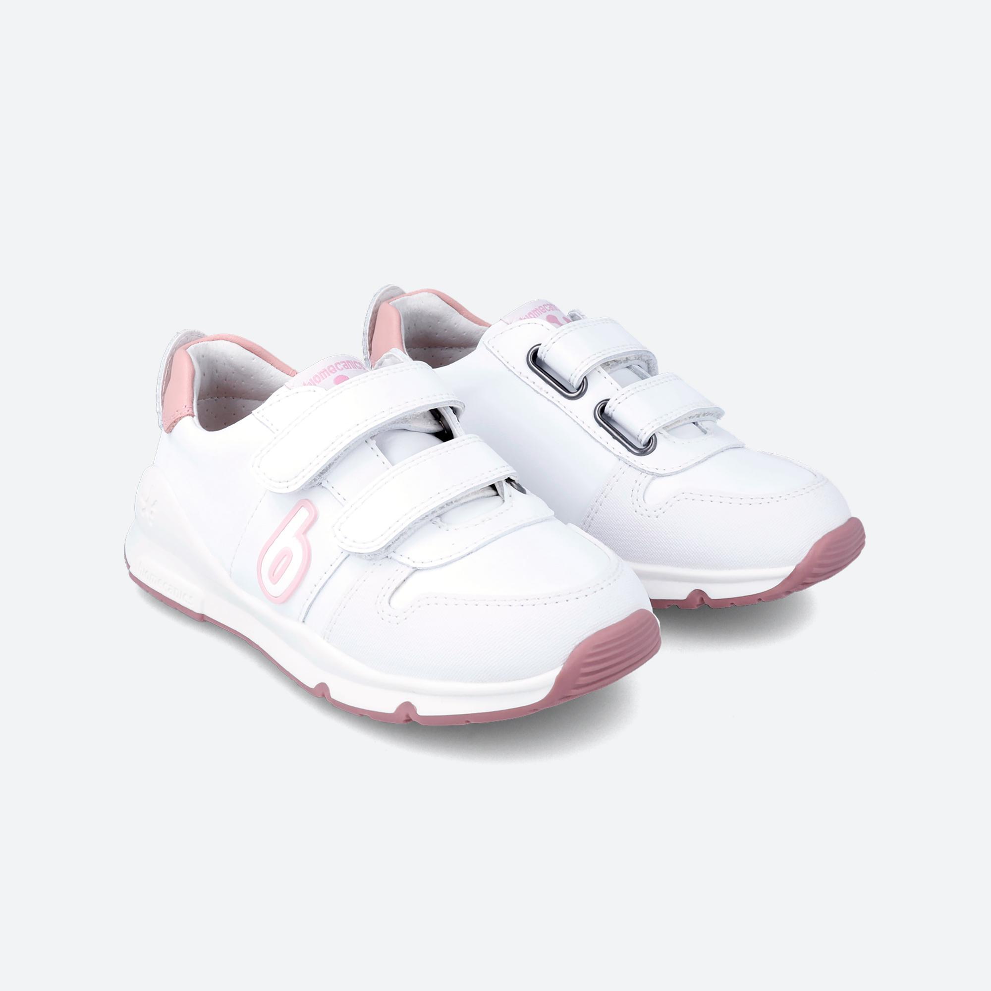 Sapatilhas Desportivas Caminhar Menino Biomecanics 231005B Branco Fecho Adesivo 2/5