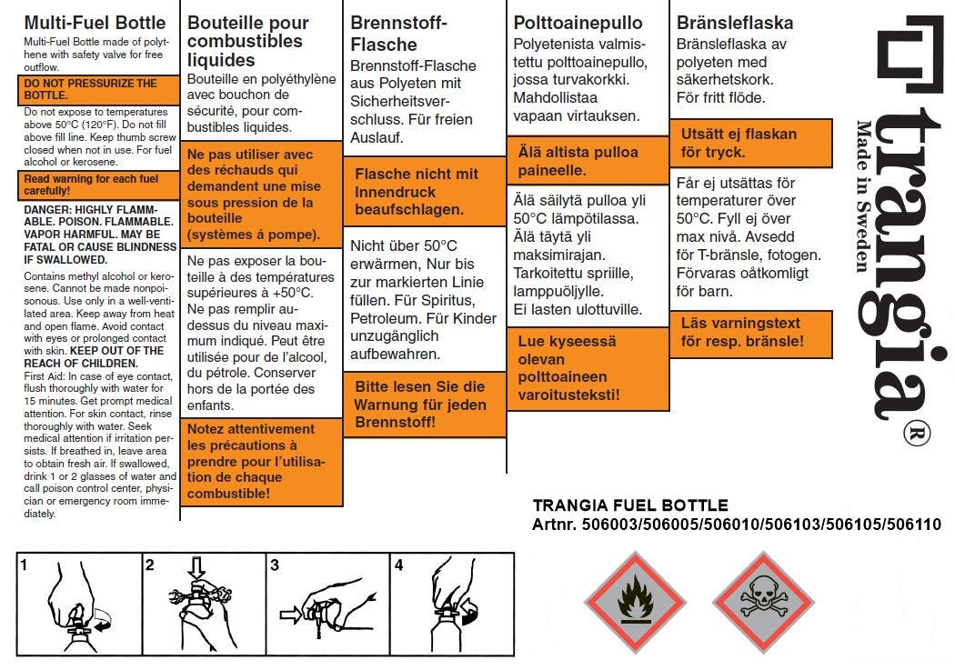 Trangia Sicherheitsflasche 3/7