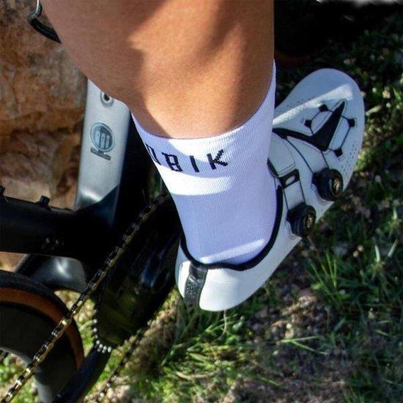 Chaussettes vélo Pure White