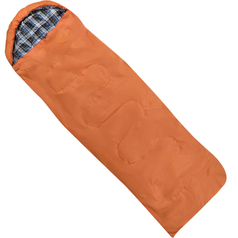Sac de dormit plic cu gluga Nature 220x75 cm, orange