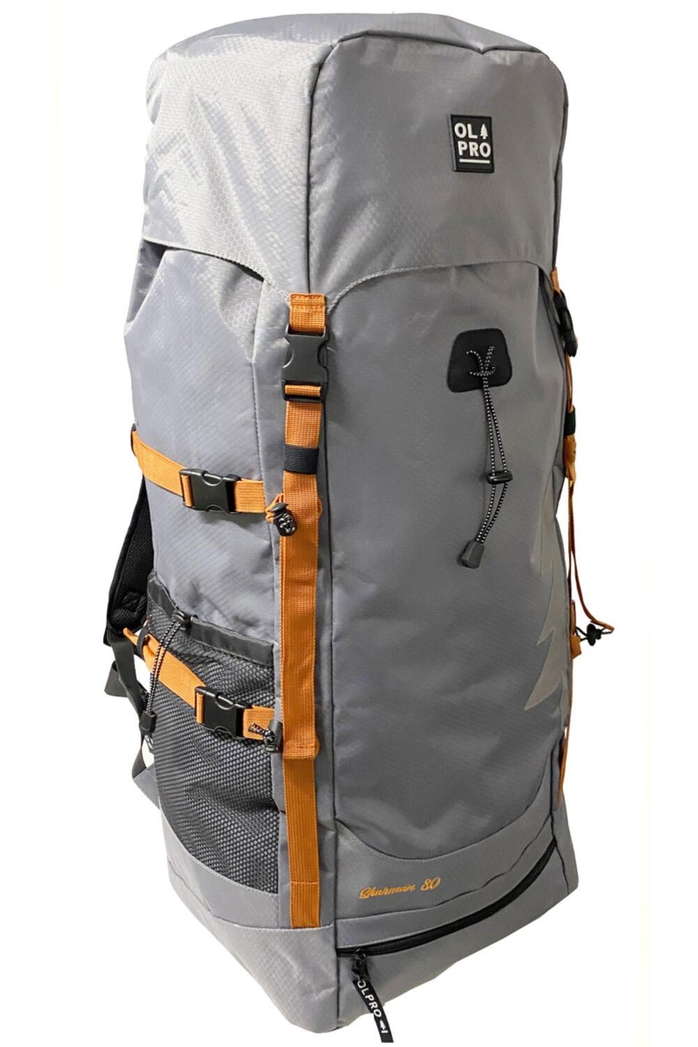OLPRO 80L Rucksack Bag Grey 1/4