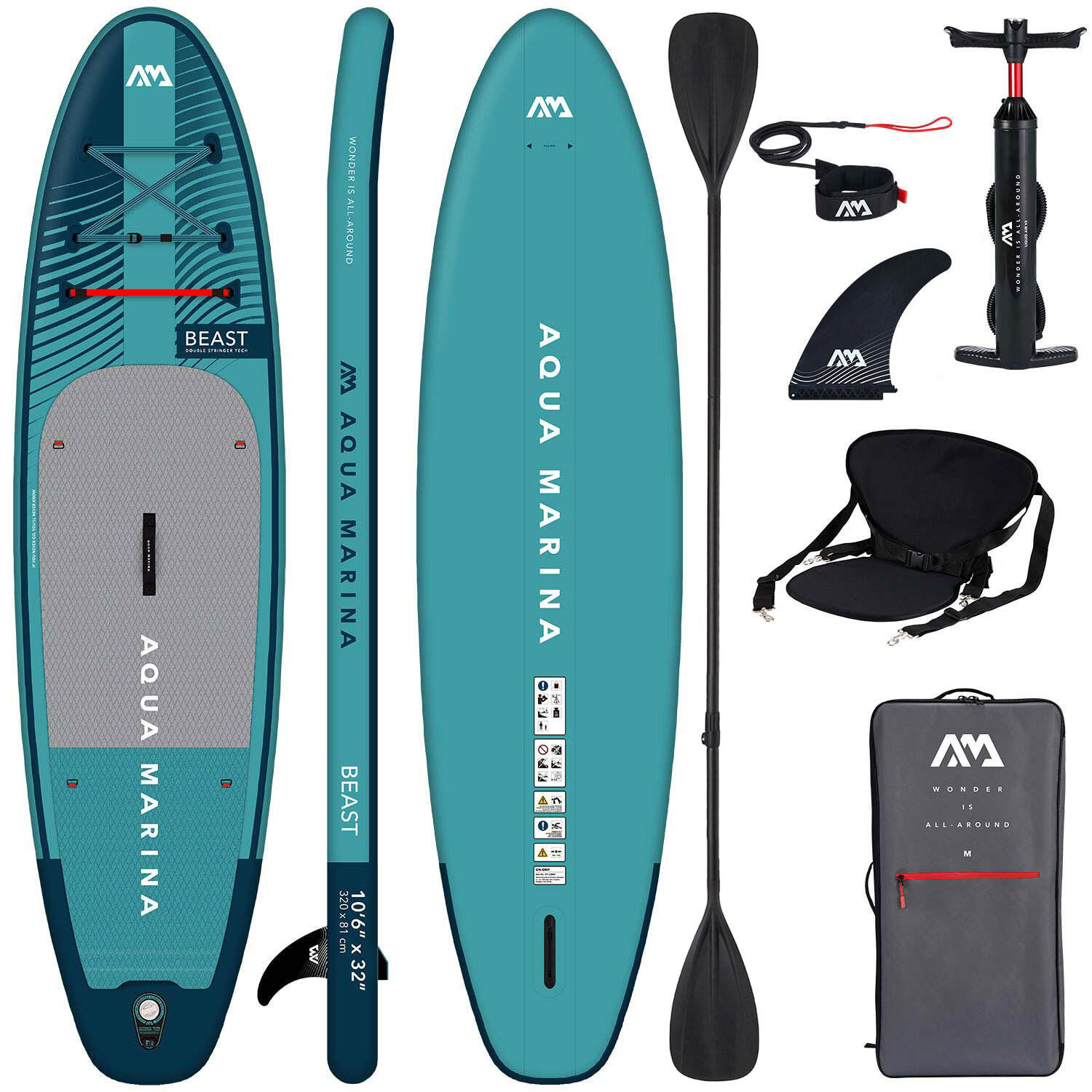 AQUA MARINA Aqua Marina Beast 10'6" SUP Brett BT-23BEP COMBO