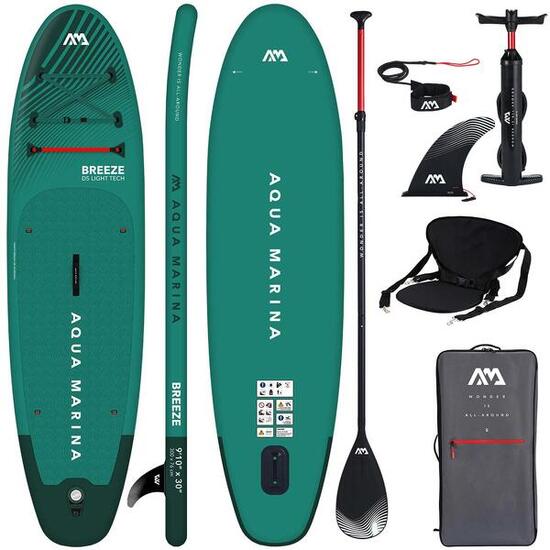 AQUA MARINA BREEZE SUP Board Stand Up Paddle aufblasbar KAJAK SITZ