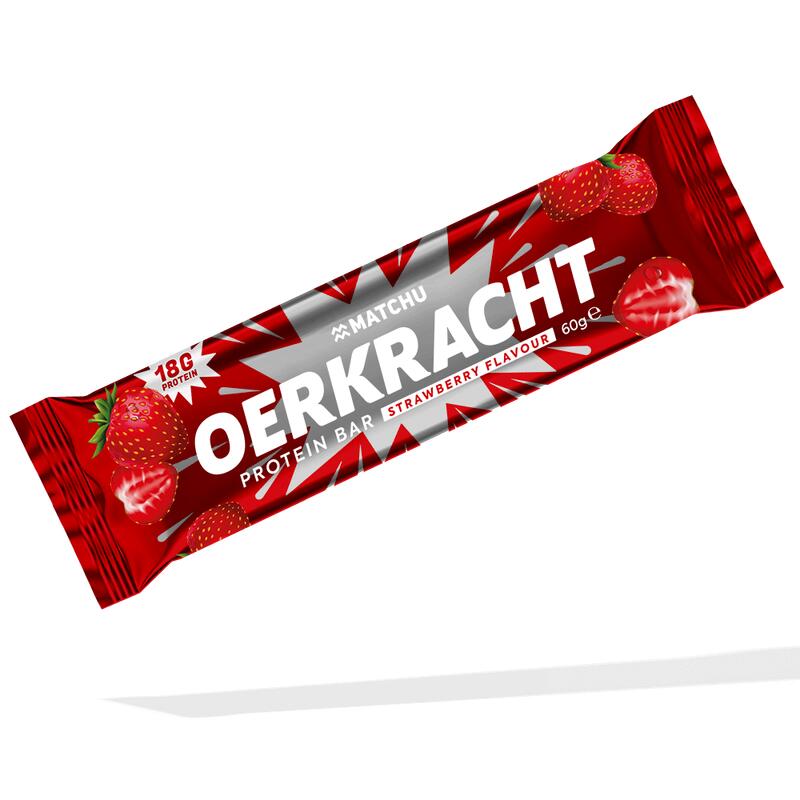 Oerkracht Strawberry Protein Bar | 24-Pack (1440 gram)