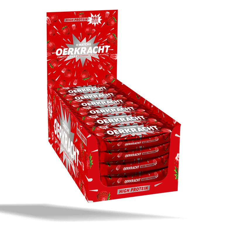 Oerkracht Strawberry Protein Bar | 24-Pack (1440 gram)