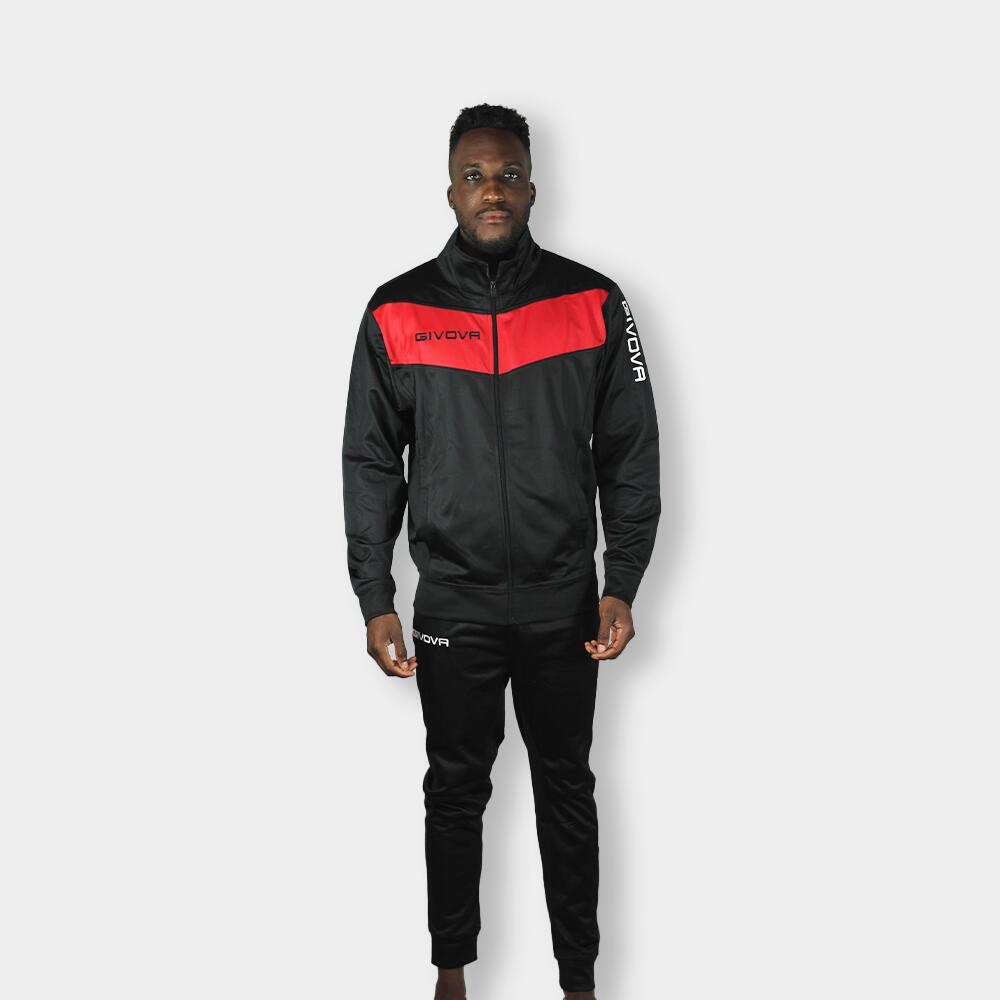 GIVOVA Fato de Treino Visa 4S Vermelho/Preto Poliéster