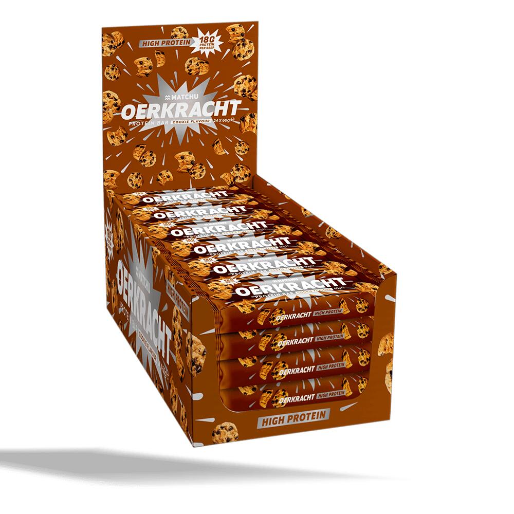 MATCHU SPORTS Oerkracht Cookie Protein Bars | 24-Pack (1440 gram)