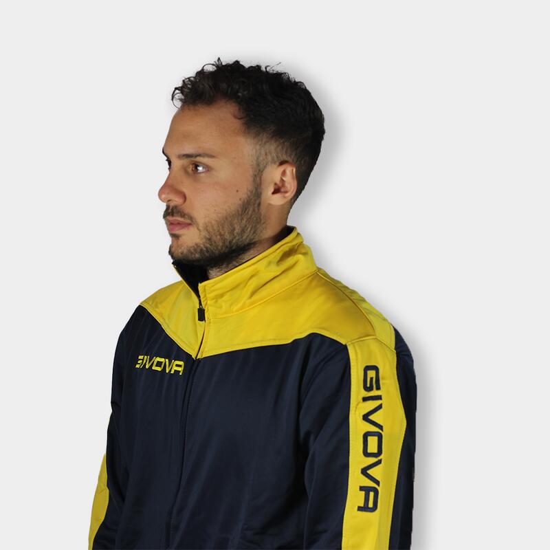 Unisex Sportset Givova Roma 4XL - Ademend Blauw en Geel