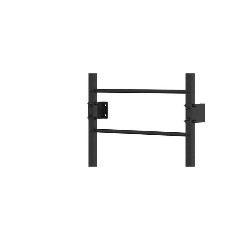 Drabinka gimnastyczna metalowa z drążkiem UNDERFIT 228 x 115 cm czarna
