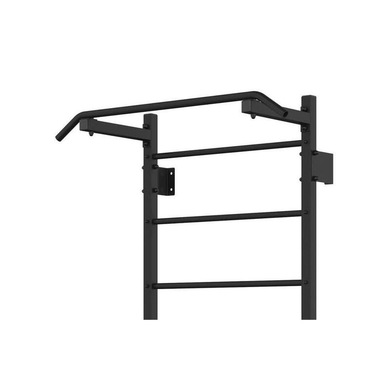 Drabinka gimnastyczna metalowa z drążkiem UNDERFIT 228 x 115 cm czarna