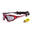 Lunette soleil flottantes sport nautiques OCEAN Australia rouge et fume