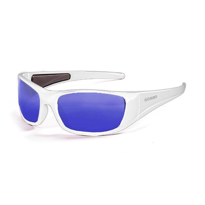 Lunette soleil flottantes sport nautiques OCEAN Bermuda blanc et revo bleu