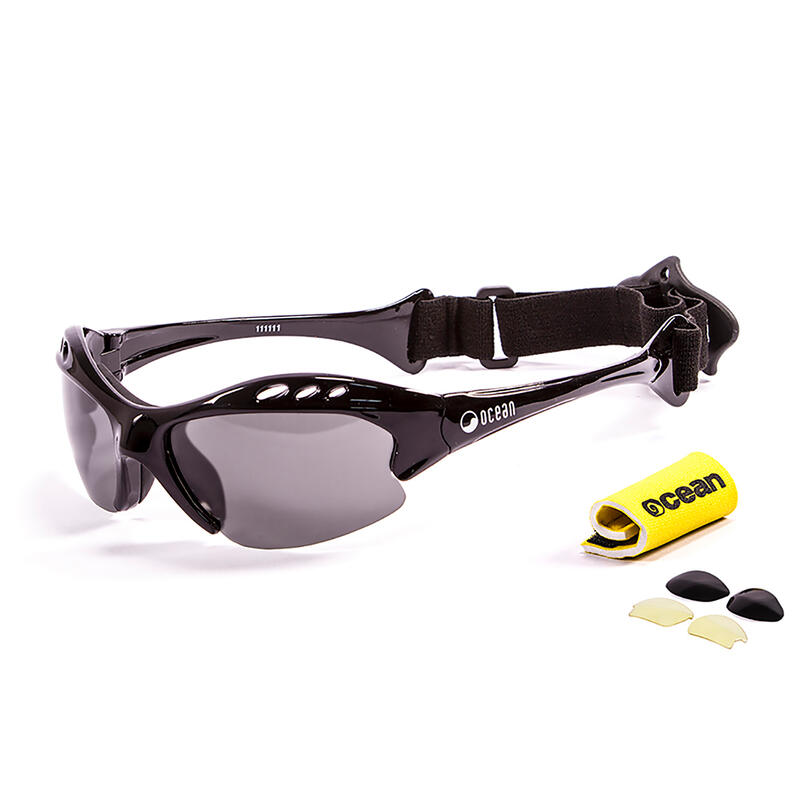 Lunette soleil flottantes sport nautiques OCEAN Mauricio noir et fume