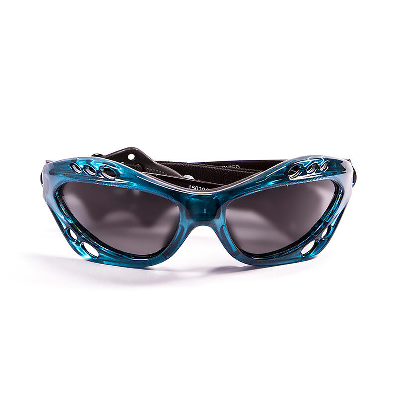 Lunette soleil flottantes sport nautiques OCEAN Cumbuco bleu et fume