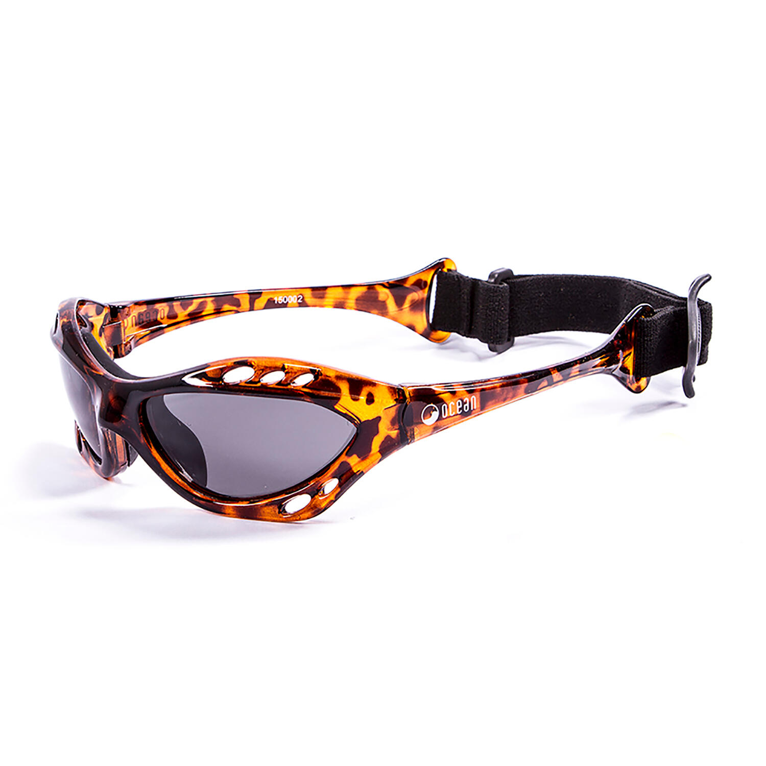 Lunette soleil flottantes sport nautiques OCEAN Cumbuco marron et fume 2/3