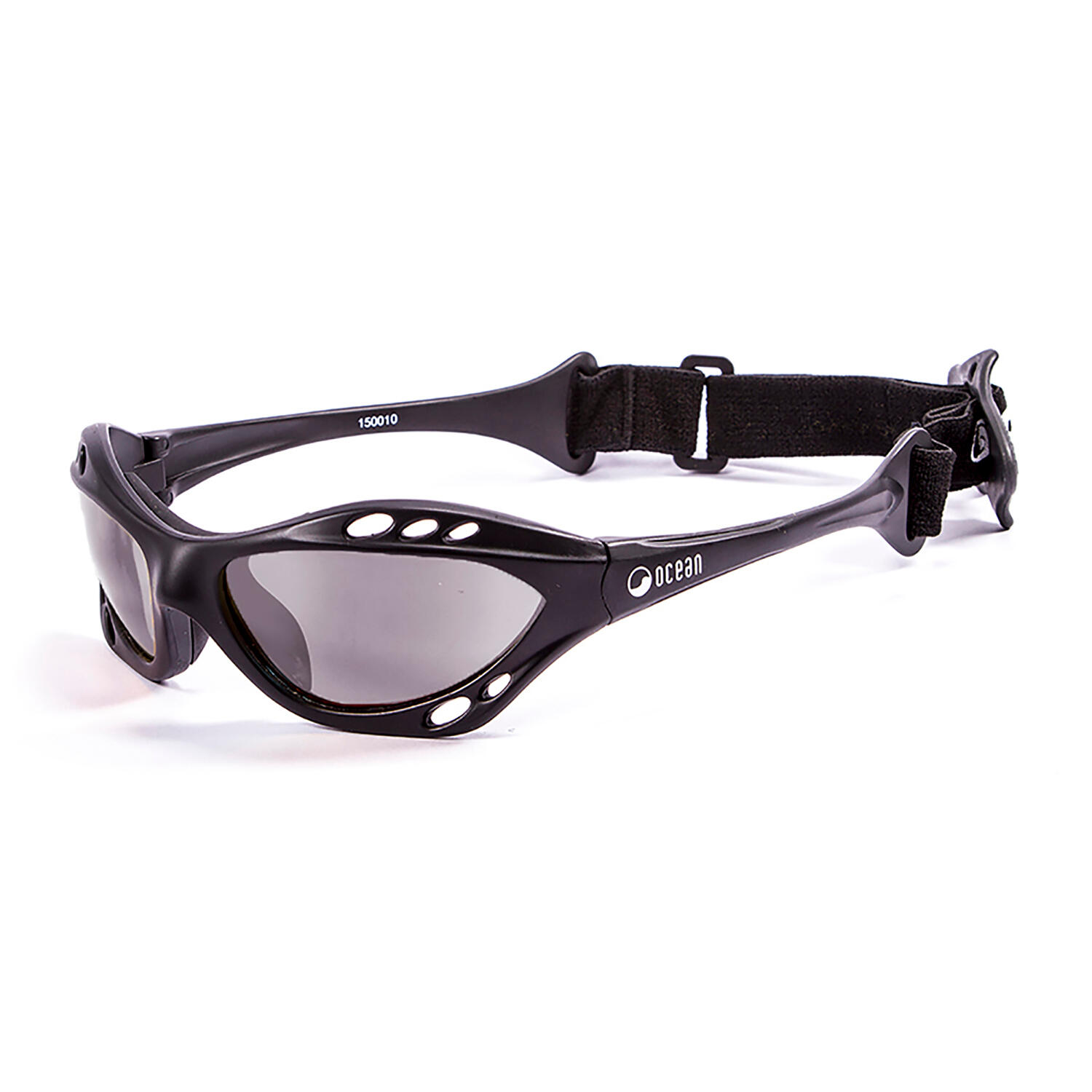 Lunette soleil flottantes sport nautiques OCEAN Cumbuco noir et fume 2/7