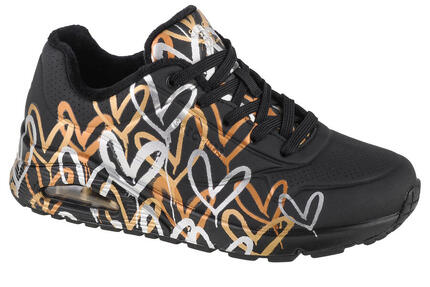 Buty do chodzenia sneakersy damskie Skechers Uno-Metallic Love