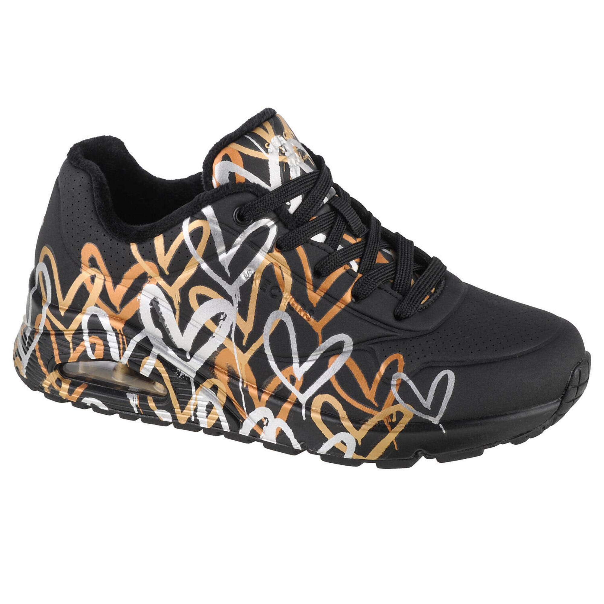Skechers - Sneakers Pour Femmes Uno-metallic Love - Chaussures De Sport - Noir - 39 - Decathlon