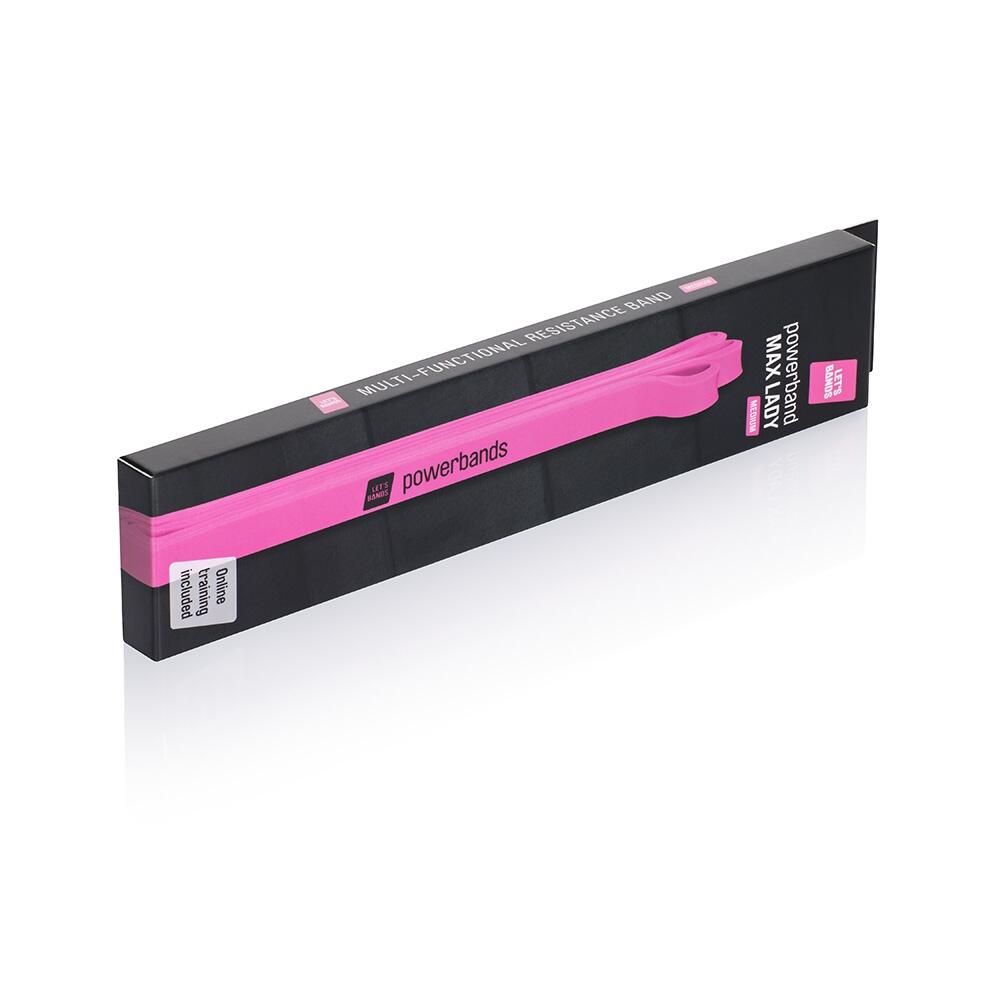 Powerbands MAX Lady rosa 100x1,5cm elastico resistenza leggera 5/6