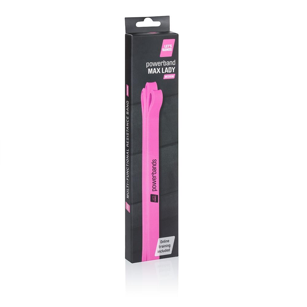 Powerbands MAX Lady rosa 100x1,5cm elastico resistenza leggera 6/6