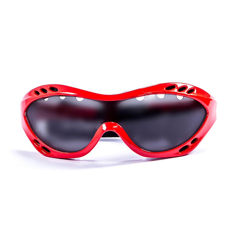 Lunette soleil flottantes sport nautiques OCEAN Costa Rica rouge et fume