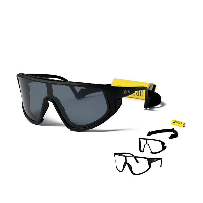 Lunette soleil flottantes sport nautiques OCEAN Killy noire et fumé