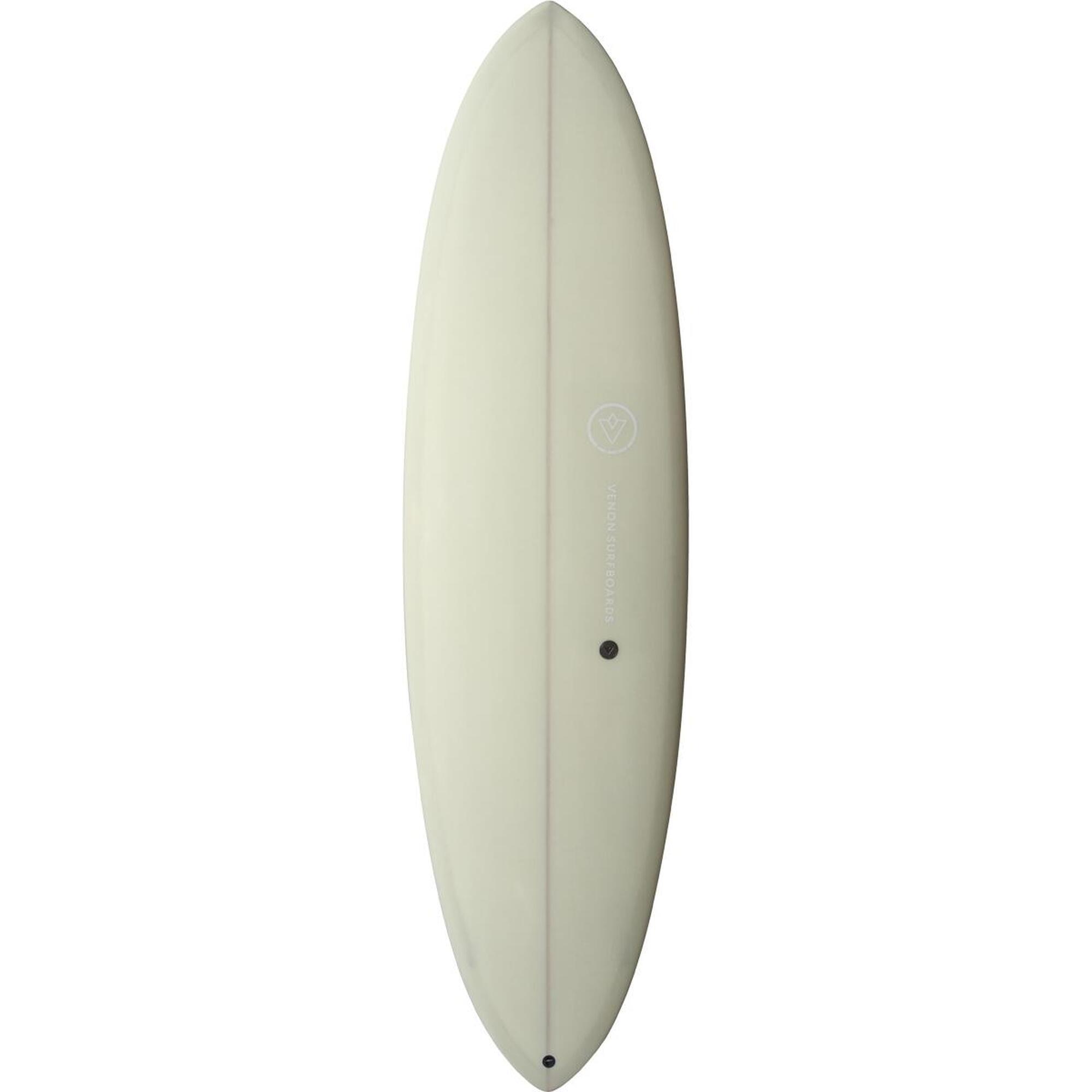 Planche de surf BEAVER Mid Length Twin Pin Pastel Beige 6'6"