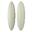 Planche de surf BEAVER Mid Length Twin Pin Pastel Beige 6'6"