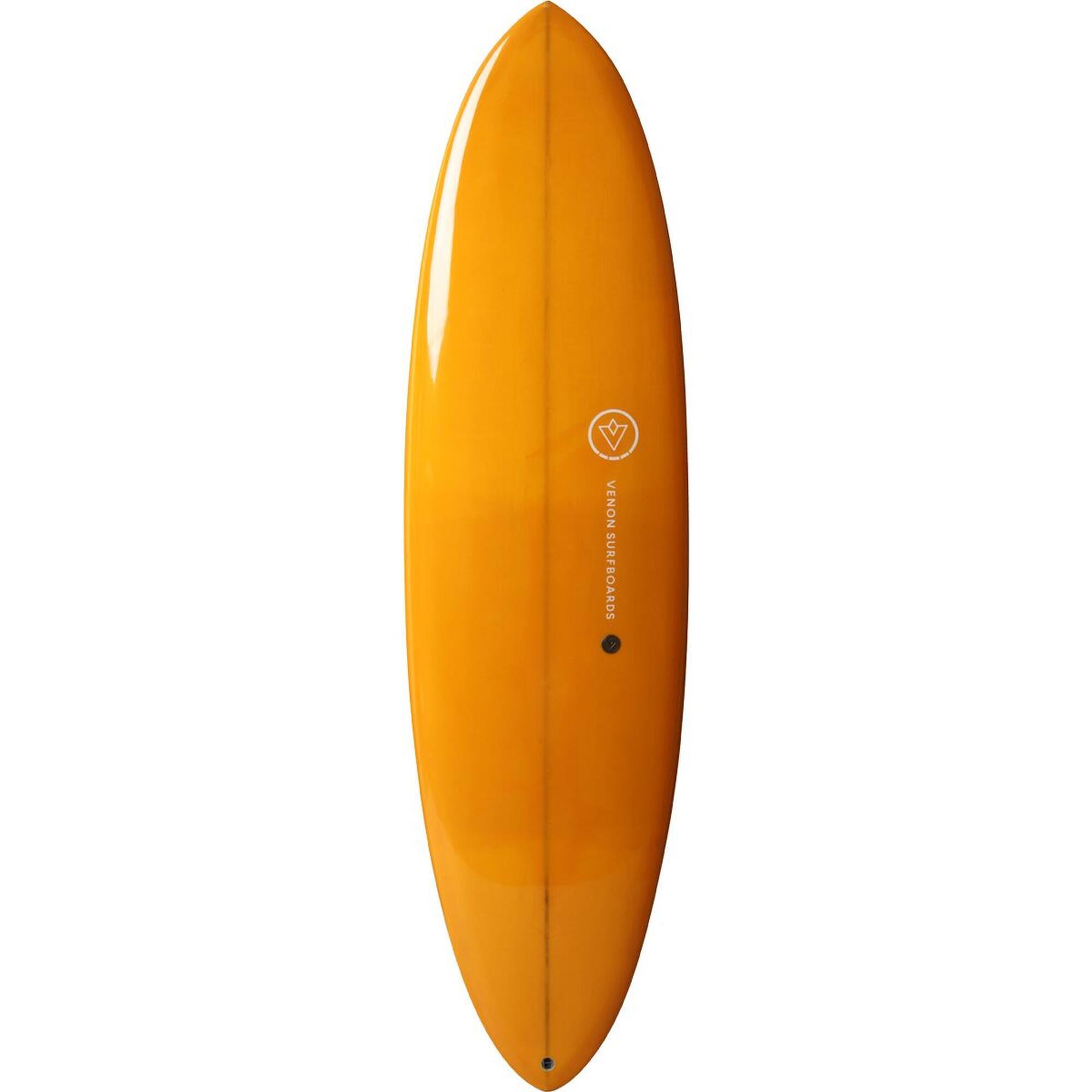 Planche de surf BEAVER Mid Length Twin Pin Double Layer Orange 6'10"