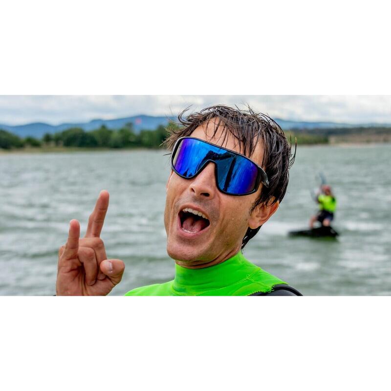 Lunette soleil flottantes sport nautiques OCEAN Killy noire et bleu