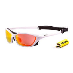 Lunette soleil flottantes sport nautiques OCEAN Lake Garda blanc et revo rouge